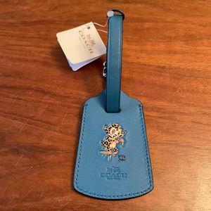 COPY - NWT Coach Monster Blue Luggage Tag